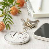 Gepersonaliseerde arts sleutelhanger (Zijkant)