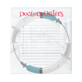 Gepersonaliseerde Artsen Orders Notitieblok (Voorkant)