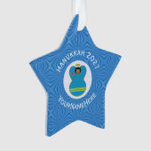 Gepersonaliseerde Arubaanse Vlag Engel Hanukkah Ornament (voorkant)