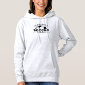 Gepersonaliseerde Ash Grijs Voetbal Mom Sweatshirt (Voorkant)