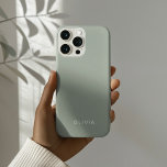 "Gepersonaliseerde Ash Kleur iPhone Case met Custo<br><div class="desc">Voeg een vleugje elegantie toe aan uw dagelijkse benodigdheden met deze gepersonaliseerde Ash-kleur iPhone-hoes. Met een zachte, stijlvolle asachtergrond en uw aangepaste naam in een chique lettertype, is deze telefoonhoes perfect om uw unieke stijl te laten zien. Ontworpen voor zowel schoonheid als duurzaamheid, biedt het een uitstekende bescherming voor uw...</div>