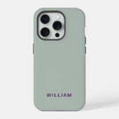 Gepersonaliseerde Ash Kleur iPhone Case met Custom Hoesje (Achterkant)