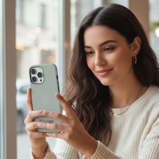 Gepersonaliseerde Ash Kleur iPhone Case met Custom Hoesje