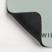 Gepersonaliseerde ash & naam monogram | Elegant ge Muismat (Hoek)