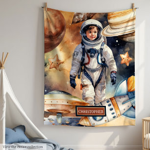 Gepersonaliseerde Astronaut Deken voor Space Lovin