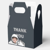 Gepersonaliseerde Astronaut Foto Verjaardag Bedankdoosjes (Geopend)