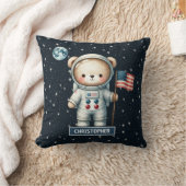 Gepersonaliseerde astronaut Teddy Bear Kussen Baby (Deken)