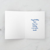 Gepersonaliseerde Astronaut thema verjaardag Kaart (Binnen)