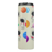 Gepersonaliseerde astronauten en planeten terug na thermosbeker (Achterkant)