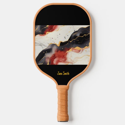 gepersonaliseerde augurkkogelpeddel pickleball paddle (Voorkant)