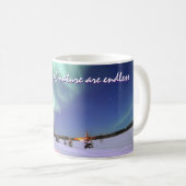 Gepersonaliseerde Aurora Borealis noorderlichten Koffiemok (Voorkant rechts)