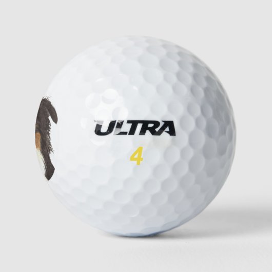Gepersonaliseerde Aussie Australian Shepherd Golfballen (Logo)