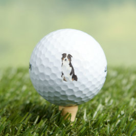 Gepersonaliseerde Aussie Australian Shepherd Golfballen