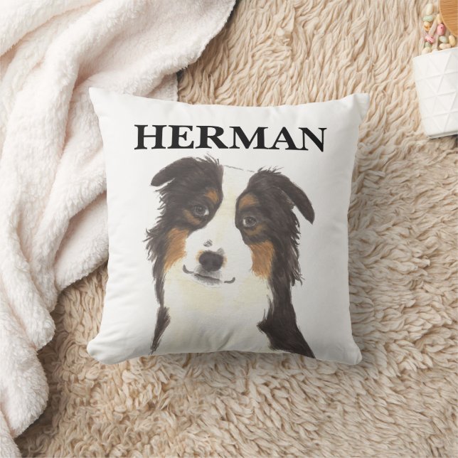 Gepersonaliseerde Aussie Australian Shepherd Rever Kussen (Deken)