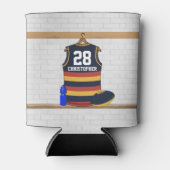 Gepersonaliseerde Aussie Rules Football Jersey BRY Blikjeskoeler (Voorkant)