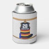 Gepersonaliseerde Aussie Rules Football Jersey BRY Blikjeskoeler (Blikje Achterkant)