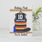 Gepersonaliseerde Aussie Rules Football Jersey BRY Kaart (Staand voorkant)