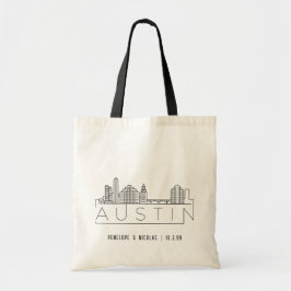 Gepersonaliseerde Austin Wedding Welcome Bag Tas