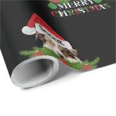 Gepersonaliseerde Australische Herder Vrolijk Kers Cadeaupapier (Rol Hoek)