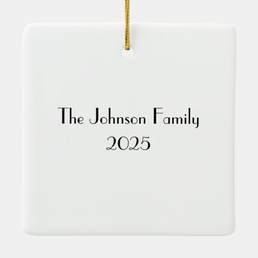 Gepersonaliseerde Australische Santa Beach op Kers Keramisch Ornament (Achterkant)