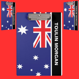 Gepersonaliseerde Australische vlag Klembord