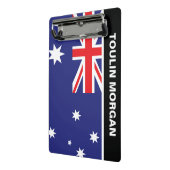 Gepersonaliseerde Australische vlag Mini Klembord (Angled2)