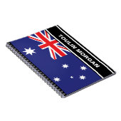 Gepersonaliseerde Australische vlag Notitieboek (Rechterzijde)