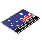 Gepersonaliseerde Australische vlag Notitieboek (Linkerzijde)