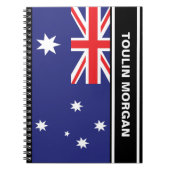 Gepersonaliseerde Australische vlag Notitieboek (Voorkant)