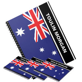 Gepersonaliseerde Australische vlag Notitieboek