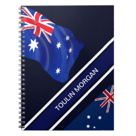 Gepersonaliseerde Australische vlag Notitieboek