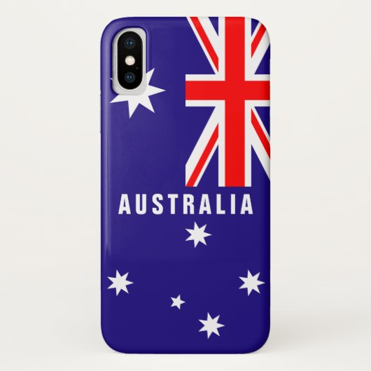 Gepersonaliseerde Australische vlag van Australië Case-Mate iPhone Case (Achterkant)