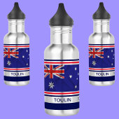Gepersonaliseerde Australische vlag Waterfles