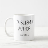 Gepersonaliseerde Auteur Gift, Schrijver Gift, Boe Koffiemok (Links)