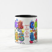 Gepersonaliseerde Autisme Aanvaarding Maand Kerami Mok (Midden)