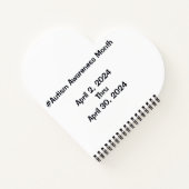 Gepersonaliseerde Autisme Acceptatie Maand Notitie Notitieboek (Achterkant)