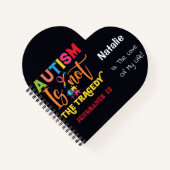 Gepersonaliseerde Autisme Acceptatie Maand Notitie Notitieboek (Voorkant)
