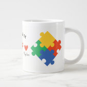Gepersonaliseerde Autisme Moeder Grote Koffiekop (Rechts)