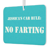 Gepersonaliseerde Auto Regel: Geen Farting auto ve Luchtverfrisser (Links)