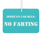Gepersonaliseerde Auto Regel: Geen Farting auto ve Luchtverfrisser (Voorkant)