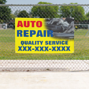 Gepersonaliseerde Autoreparatiewerkplaats Adverten Spandoek