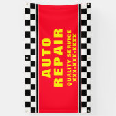 Gepersonaliseerde Autoreparatiewerkplaats Gecontro Spandoek (Verticaal)