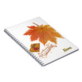 Gepersonaliseerde Autumn Leaf Notitieboek – Herfst (Rechterzijde)