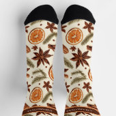 Gepersonaliseerde Autumn Spice Crew Sokken (Top)