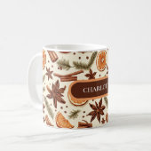 Gepersonaliseerde Autumn Spice Mok met naam (Voorkant links)
