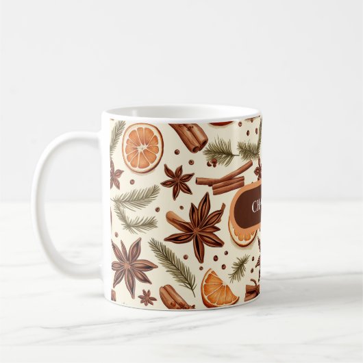 Gepersonaliseerde Autumn Spice Mok met naam (Links)