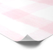 Gepersonaliseerde Avery Baby Girl Nursery Bow & Gi Poster (Hoek)