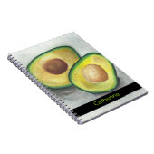 Gepersonaliseerde avocado in de Waterverf Notitieboek (Rechterzijde)