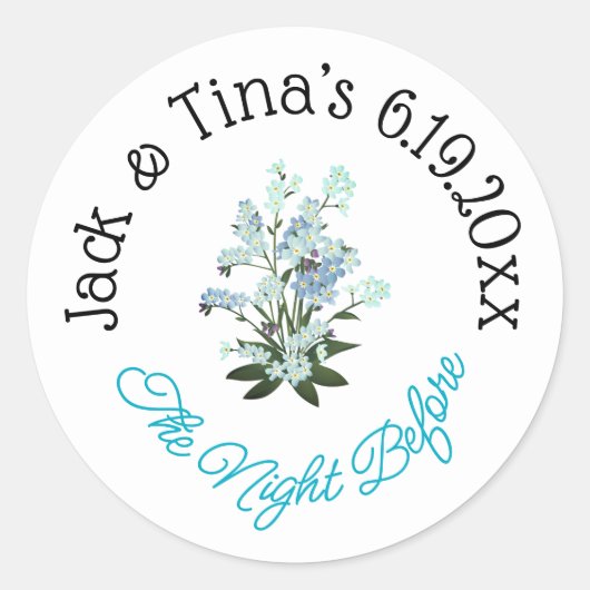 Gepersonaliseerde avond voor stickers (Voorkant)