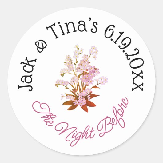 Gepersonaliseerde avond voor stickers (Voorkant)